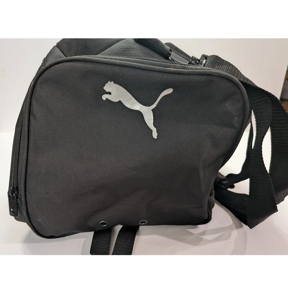 PUMA Duffle Bag Unisex Medium Black Good Sport Gym Travel PV2-0855